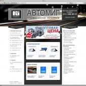 Разработка сайта для сети фирменных магазинов «Автомиг»