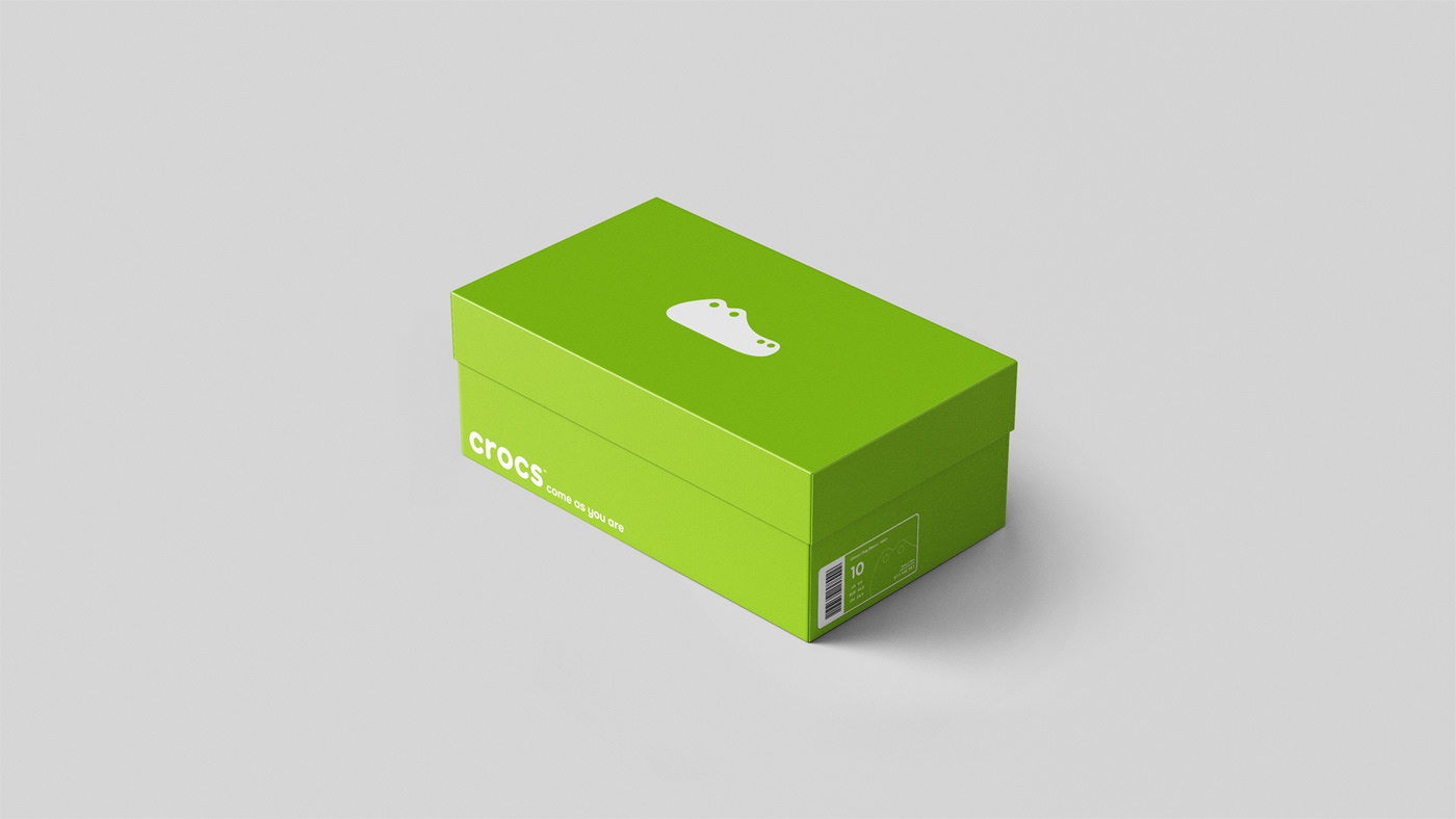Разработка логотипа компании в Москве, брендирование упаковки Crocs
